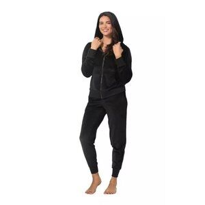 Felina XXL 2 Piece Matching Velour Zip Hoodie Jacket Jogger Pants Set Tracksuit